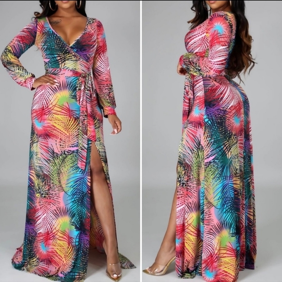 So Lovrie Dresses & Skirts - Tropical Vacation Maxi Dress